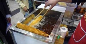 Фритюрница для  чипсов на палочке производство Китай
