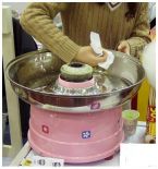 Корейский аппарат сладкой ваты с прозрачным куполом